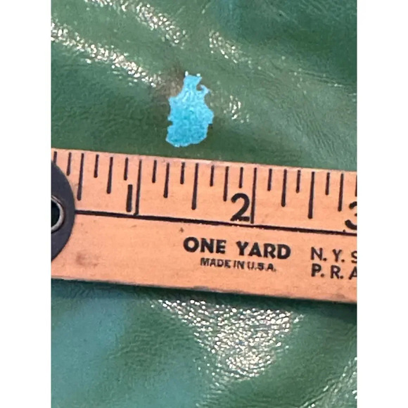 Vintage Coach Green Patent Leather Pat Groovy Shoulder Bag - Picture 9 of 11